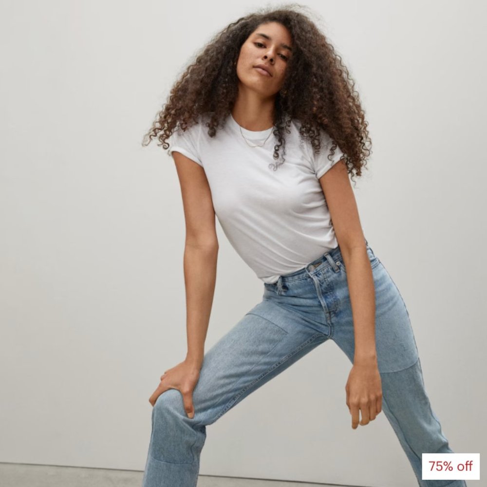 Everlane 90s Cheeky Jean with Patch Detail